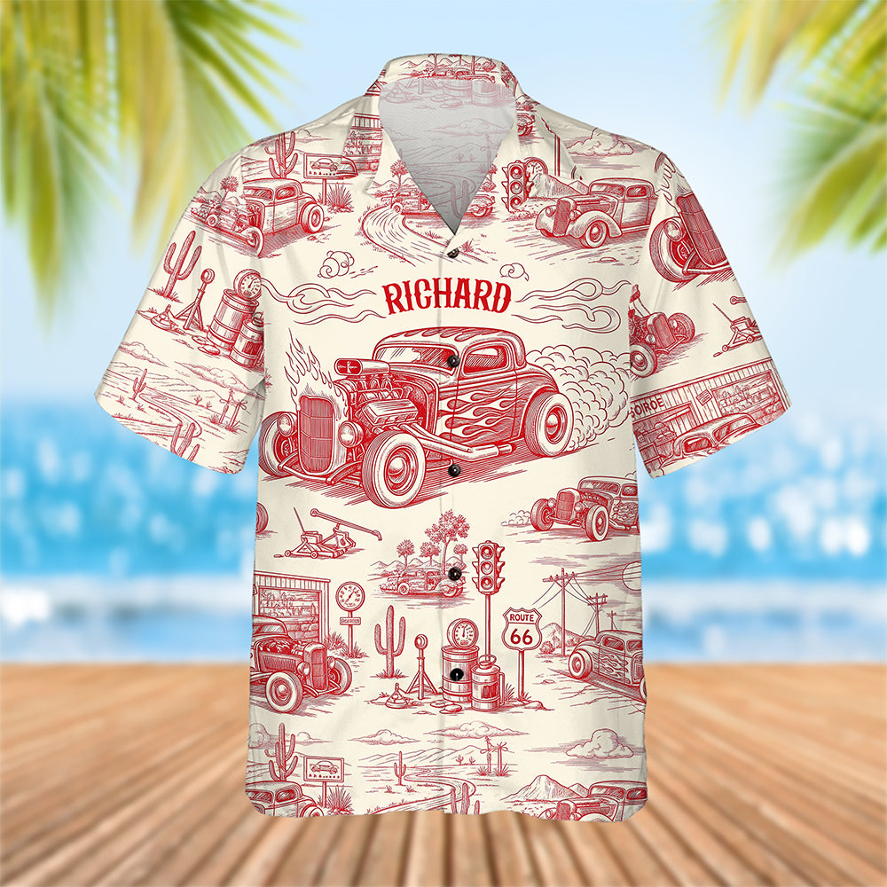 Vintage Car Hawaiian Shirt – Personalized Gifts for Car Lovers 02ohqn120625-Homacus