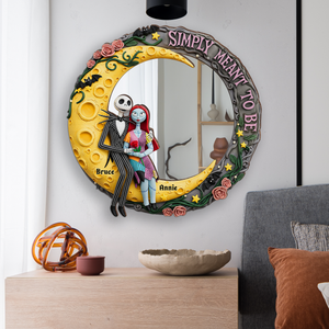 Moonlit Couple's Love Custom Shaped Mirror - Personalized Gifts For Couple 05PGLU220725-Homacus