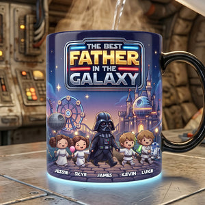 The Best Father In The Galaxy Magic Coffee Mug - Personalized Gifts For Dad 01NATA290426-Homacus