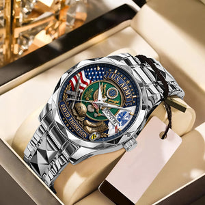 Military Rank Men's Stainless Steel Watch - Personalized Gifts 02huta240726