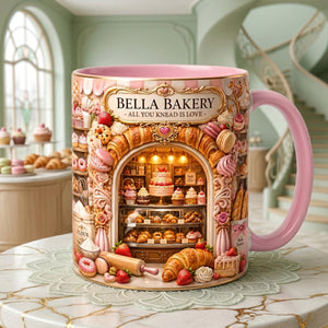 Bake With Love Accent Mug - Personalized Gifts For Bakers 02HATA260626-Homacus
