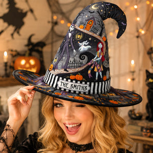 Spooky Quilted Witch Hat - Personalized Gifts For Halloween 02hadh120826