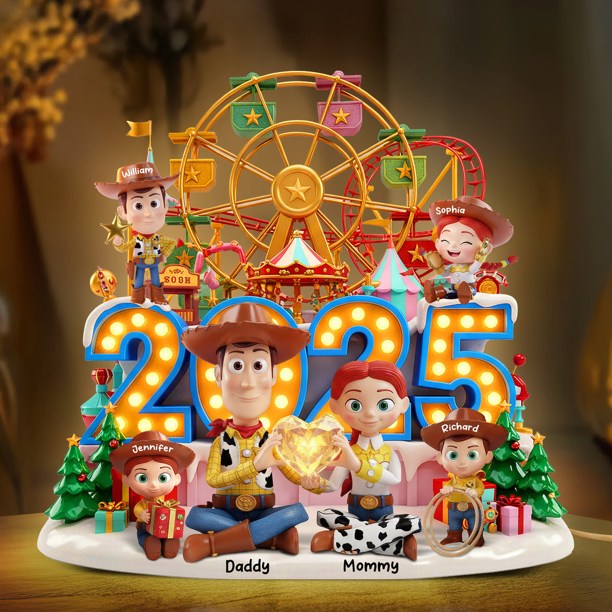 Funny Holiday Acrylic Light Box - Personalized Gifts For Family 02paqn131125-Homacus