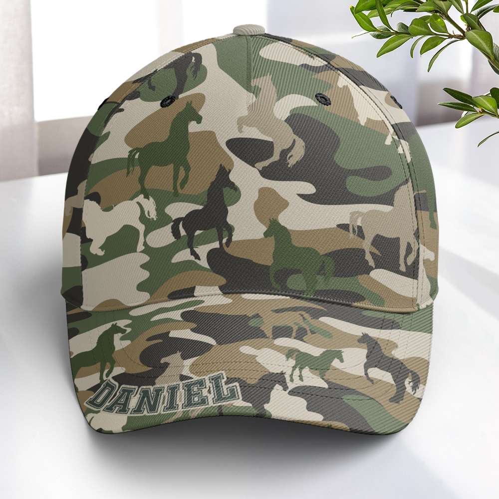 Personalized Gifts For Horse Lovers Classic Camo Cap 03TGLU180325-Homacus