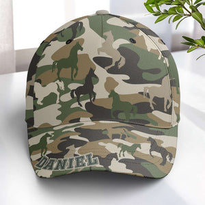 Personalized Gifts For Horse Lovers Classic Camo Cap 03TGLU180325-Homacus