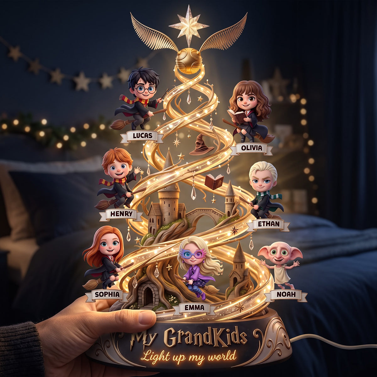 Little Kid Christmas Acrylic Light Box - Personalized Gifts For Christmas 02padt191026