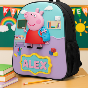 Cute Cartoon Character Backpack - Personalized Gifts For Kids Back To School 05QHLU040825-Homacus