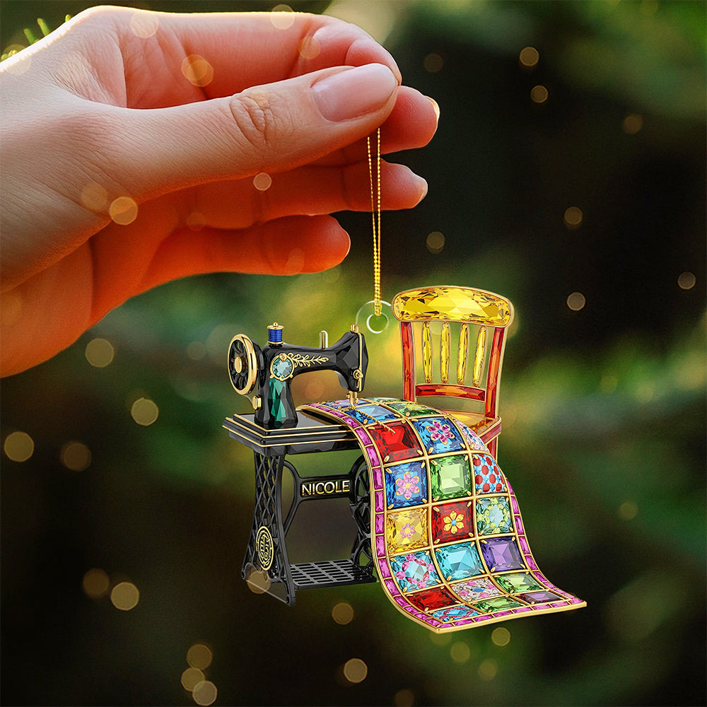 Sewing Machine Ornament - Personalized Gifts For Sewing Lovers 04ohta150825-Homacus