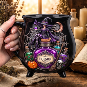 Witch Poison Cauldron Mug - Personalized Gifts For Halloween 05todh220826-Homacus