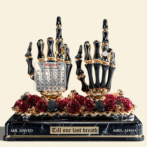 Skeleton Wedding Acrylic Plaque - Personalized Gifts For Couple 02TGDT280625-Homacus