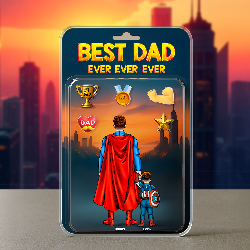 Super Dad Plaque - Personalized Gifts For Dad 01hupu300425pa-Homacus