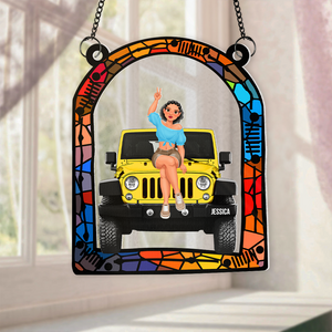 Personalized Gifts For Off Road Car Window Hanging Suncatcher Ornament 03ohpu270225-Homacus