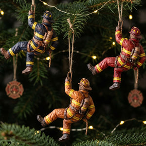 Climbing Firefighter Acrylic Ornament - Personalized Christmas Gifts 05pgta201026-Homacus