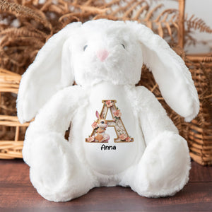 Custom Alphabet Letter Gifts For Kids Stuffed Bunny 02xqtn130325-Homacus