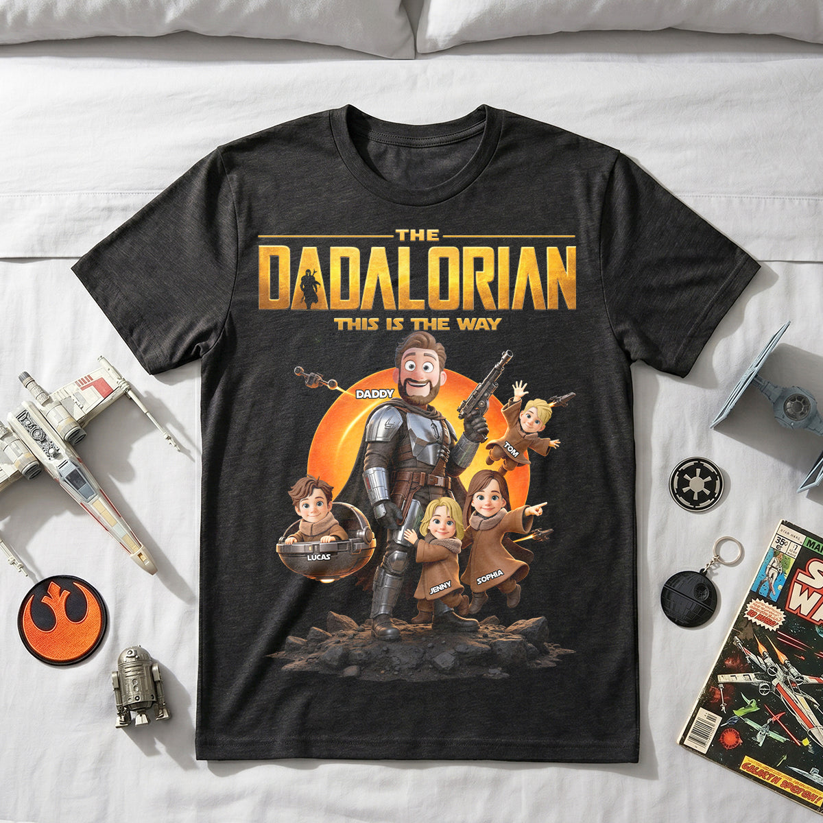Dad Of The Galaxy Adventure Shirt - Personalized Gifts For Dad 01HUTN230526-Homacus