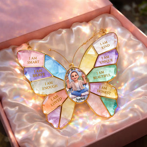 Daily Affirmation Kid Suncatcher Ornament Custom Photo Gifts For Kids 04NALU280226-Homacus