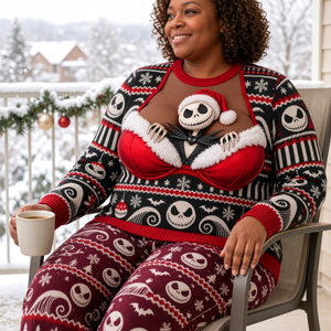 Fun Spooky Christmas Sweater - Personalized Gifts For Her 04tyqn121026-Homacus