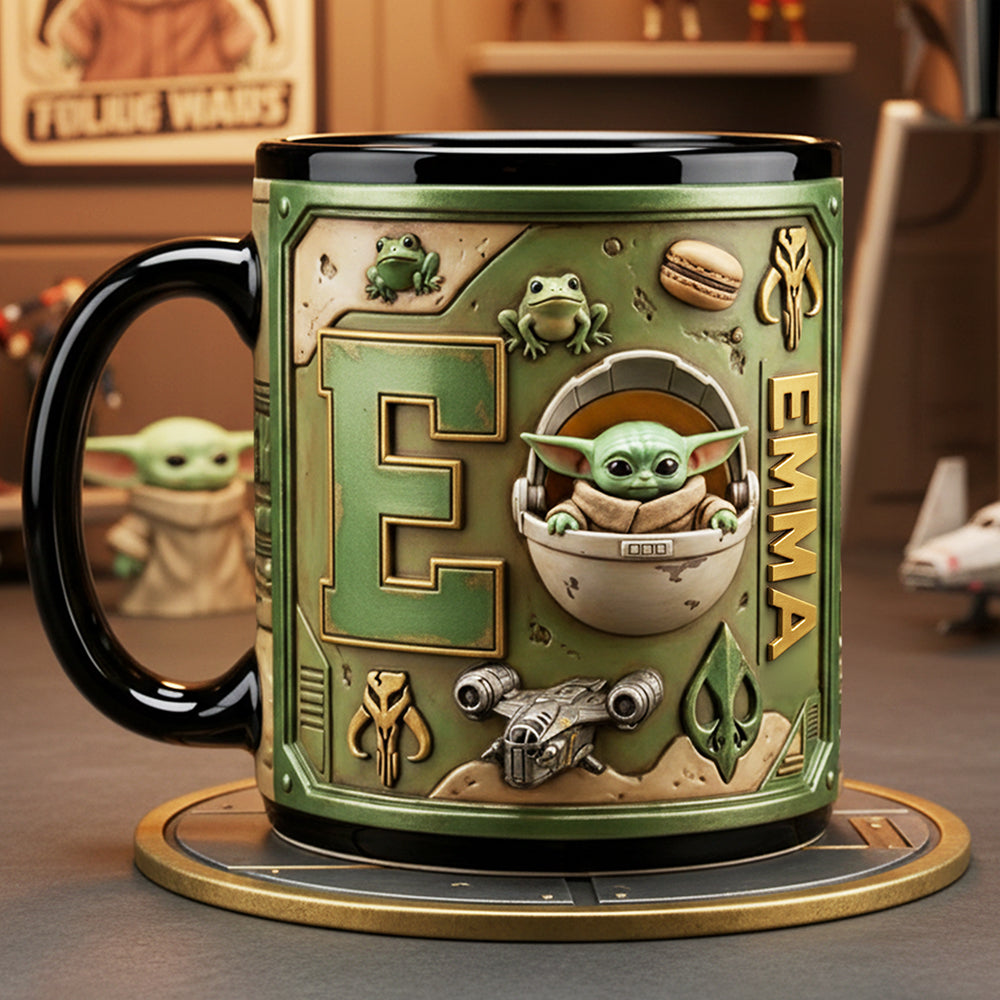 Alien Alphabet Coffee Mug - Personalized Gifts For Cosmic Lovers 02kita210126-Homacus