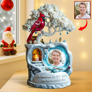 Cardinal From Heaven Acrylic Plaque, Custom Photo Memorial Keepsake For Loved One 01qhqn190925-Homacus