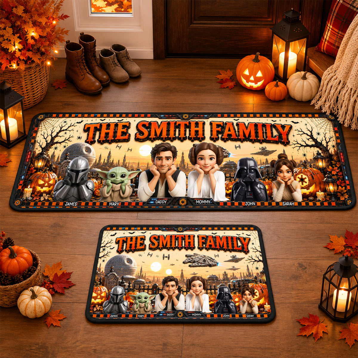 Cosmic Adventure Halloween Runner Rug - Personalized Gifts For Family 05tyqn030926