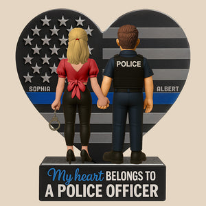 Police Couple Acrylic Plaque Personalized Gifts For Couple 01TOQN020625-Homacus