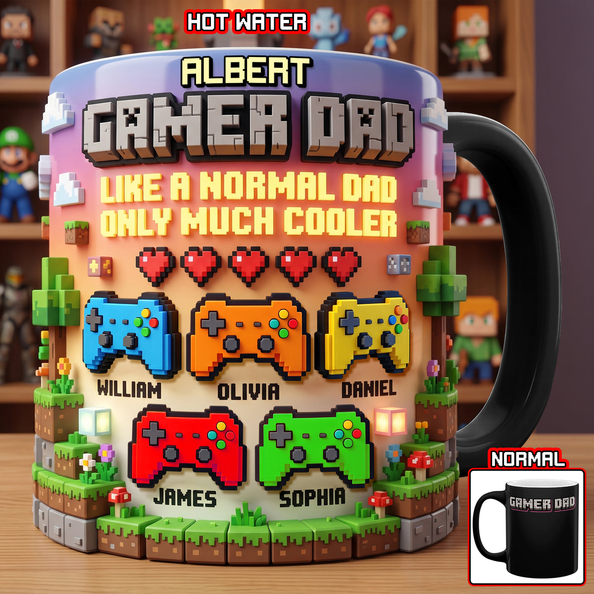 Gamer Dad Magic Coffee Mug - Personalized Gifts For Dad 01paqn200426-Homacus
