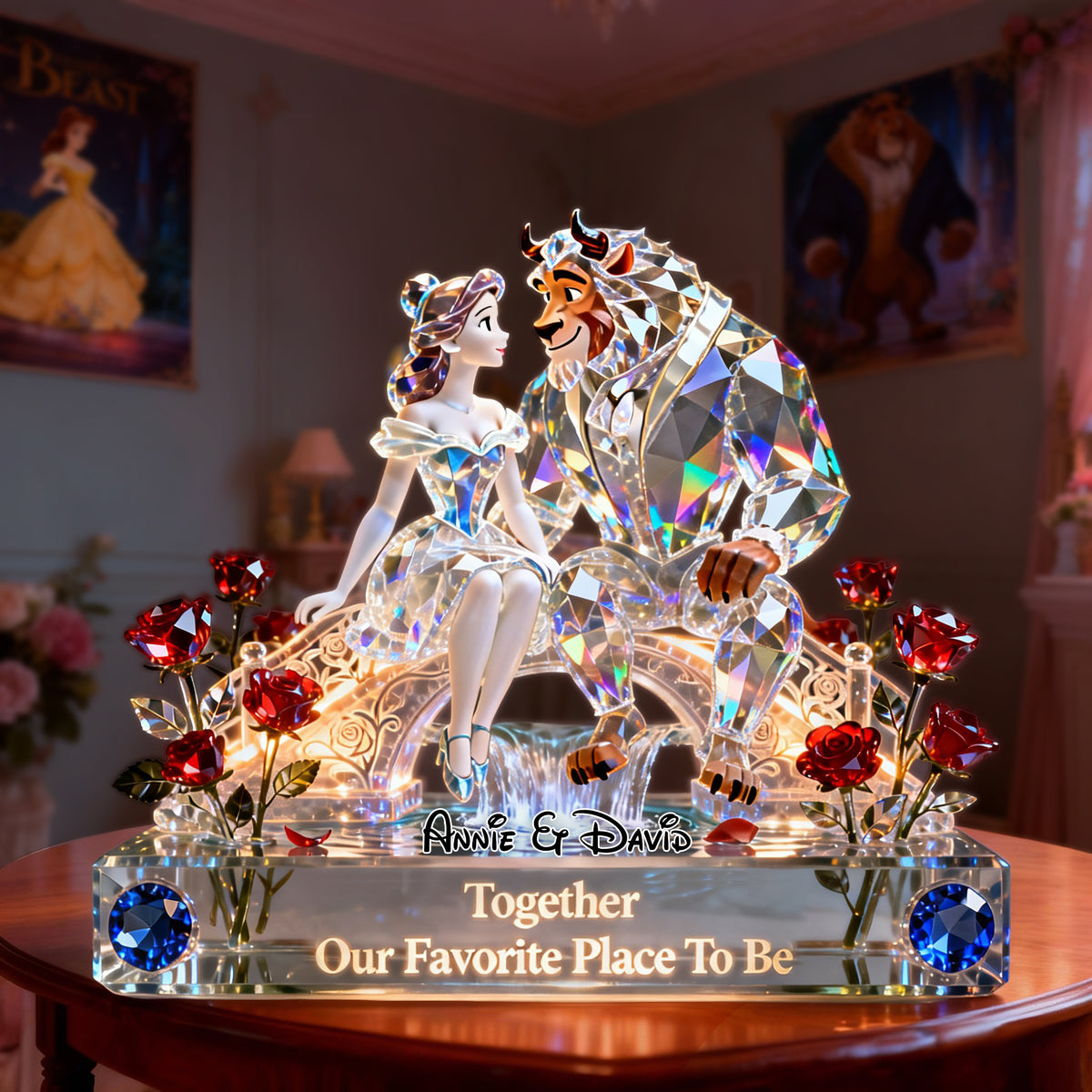 Crystal Couple Acrylic Plaque - Personalized Gifts For Couple 02OHLU040226-Homacus