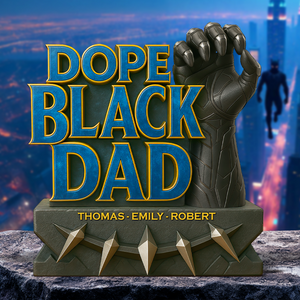 Dope Black Dad Plaque Personalized Gifts For Dad 02hupu020525-Homacus