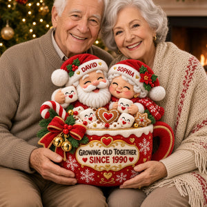 Growing Old Together Pillow - Personalized Christmas Gifts For Couple 04totn211026-Homacus
