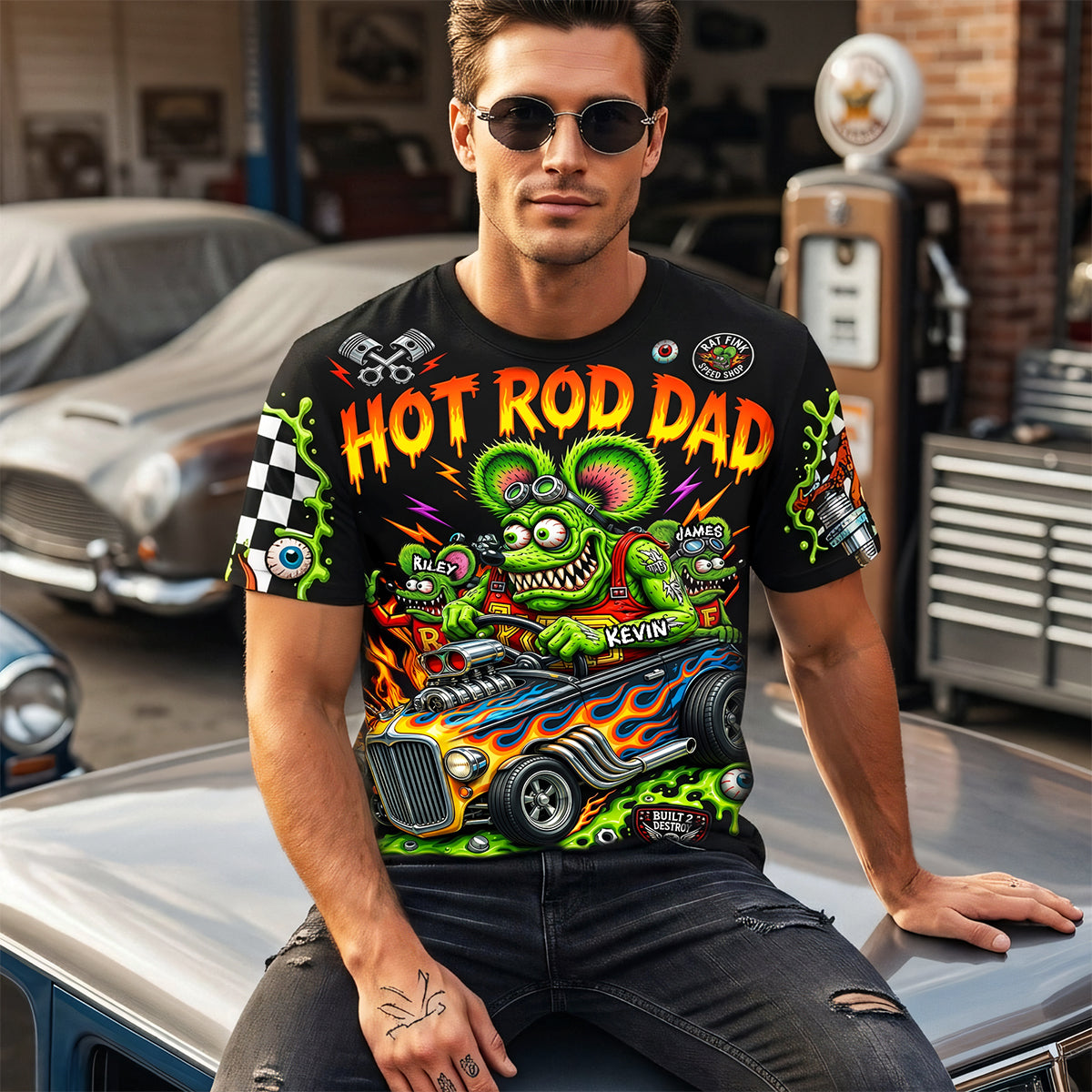 Vintage Racing Dad Shirt - Personalized Gifts For Father 01PATA080526-Homacus