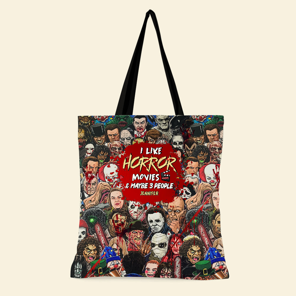 Halloween Horror Characters Tote Bag Personalized Gifts For Movie Fans 02HUDT200825-Homacus