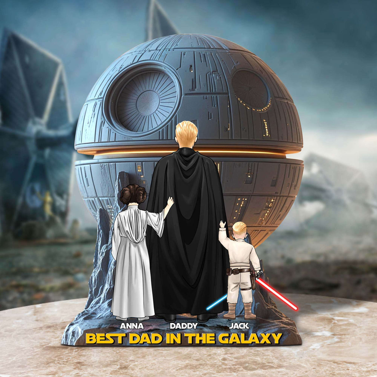 Galaxy Dad Acrylic Plaque - Personalized Gifts For Dad 01QHTN050525HHHG-Homacus