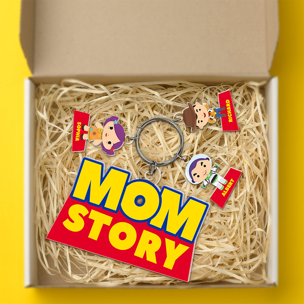 Mom Story Keychain - Personalized Christmas Gifts For Mom 01kaqn260225-Homacus
