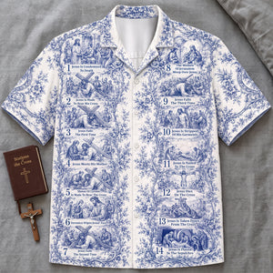 Jesus Cross Journey Hawaiian Shirt - Personalized Gifts For Christians 02hutn200726-Homacus