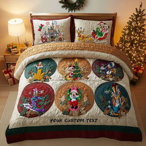 Jolly Christmas Gang Quilt Bed Set - Personalized Gifts For Fans 07QHLU021025-Homacus