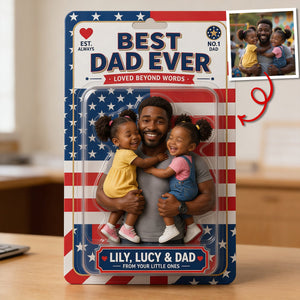 Custom Photo Best Dad Ever Acrylic Plaque - Personalized Gifts For Dad 01tytn040526-Homacus