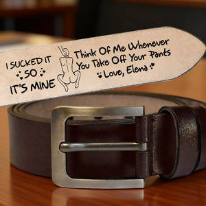 Cheeky Couple Secret Message Men's Belt - Personalized Gift For Him 01HULU270126-Homacus
