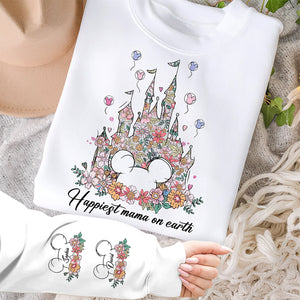 Magical Floral Mouse Shirt - Personalized Gifts For Mom 03QHQN030425-Homacus