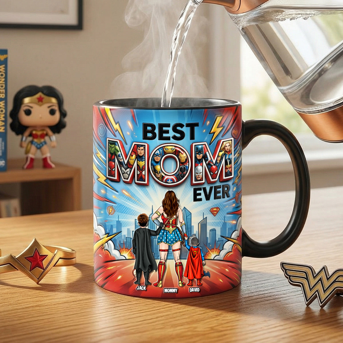 Mom Boss Energy Magic Ceramic Coffee Mug - Personalized Gifts For Mom 04NATN100426-Homacus