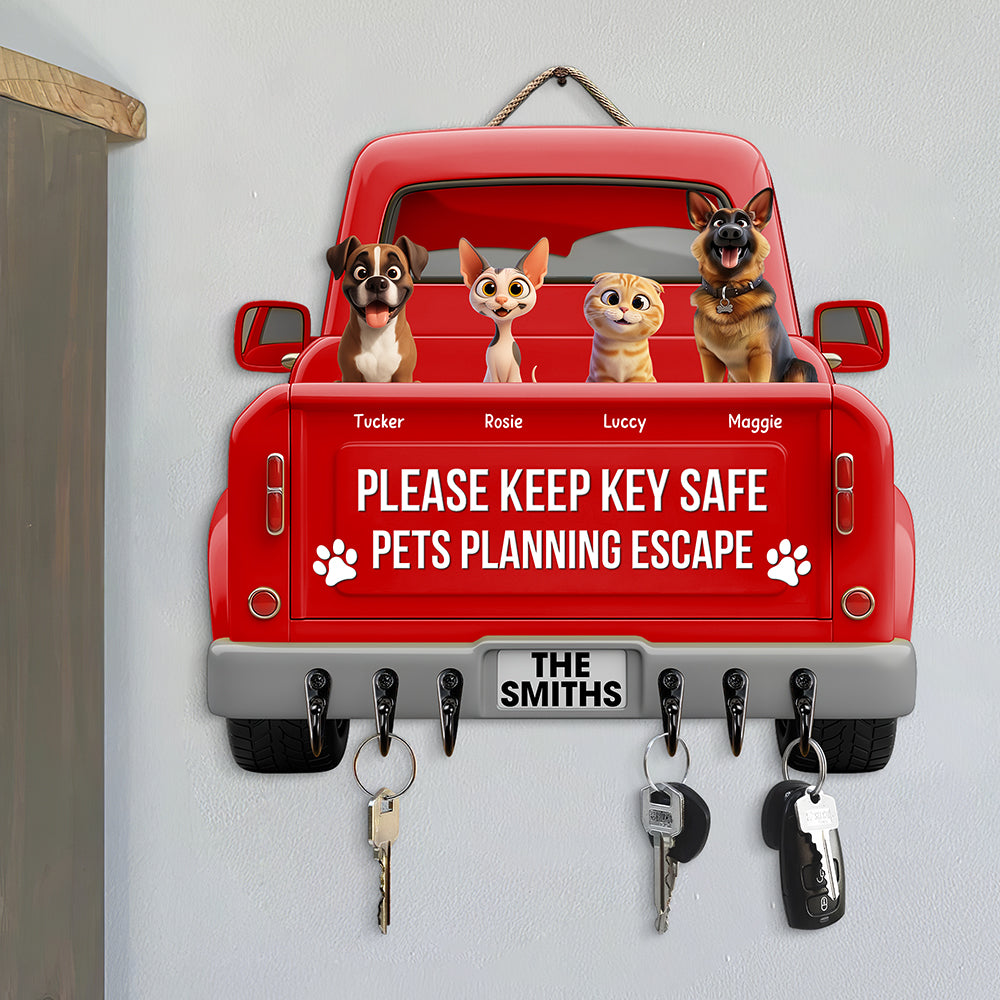 Pets Planning Escape Truck Key Hanger - Personalized Gifts For Pet Lovers 01tgqn270625-Homacus