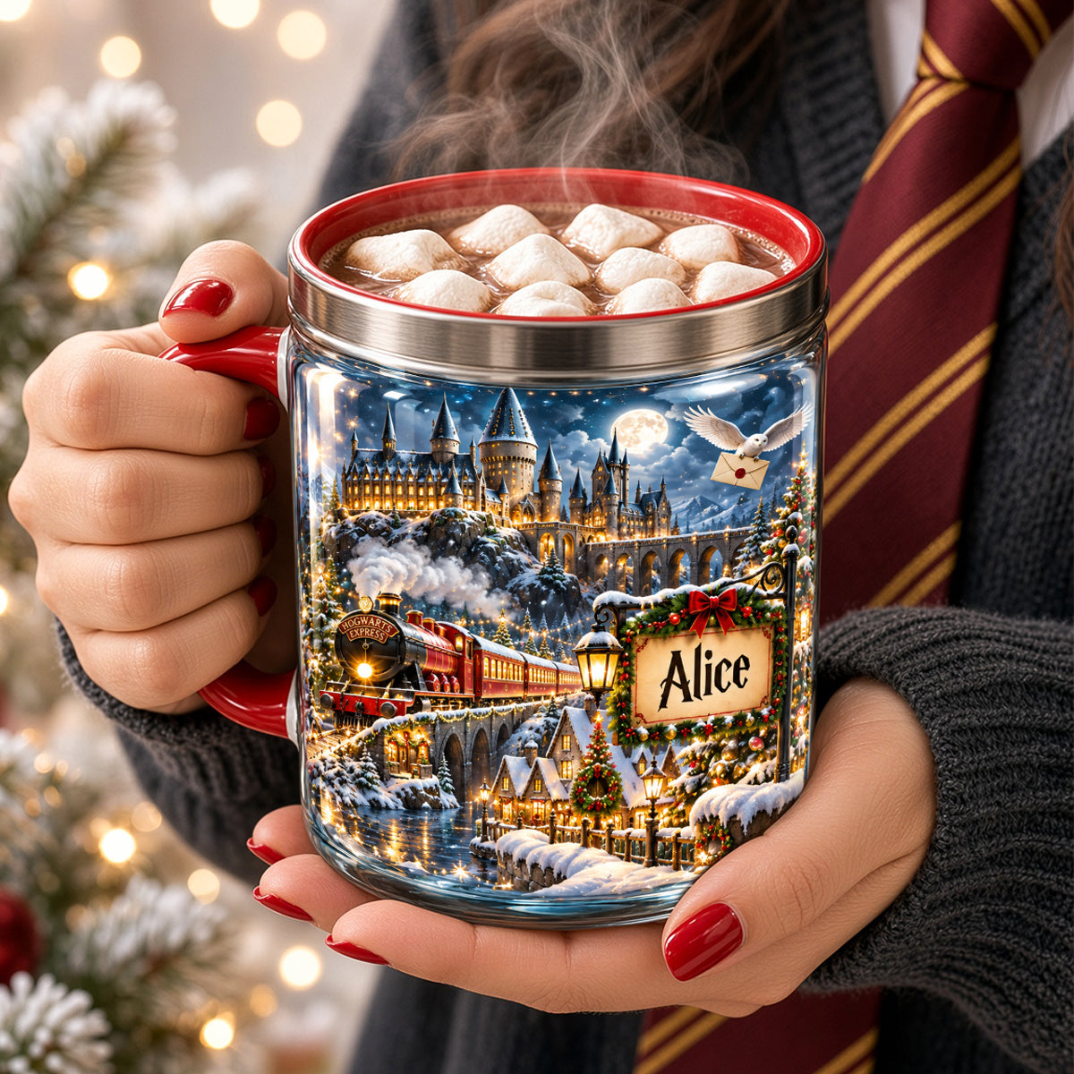 Whimsical Wonderland Accent Mug - Personalized Christmas Gifts 06hudh211026-Homacus