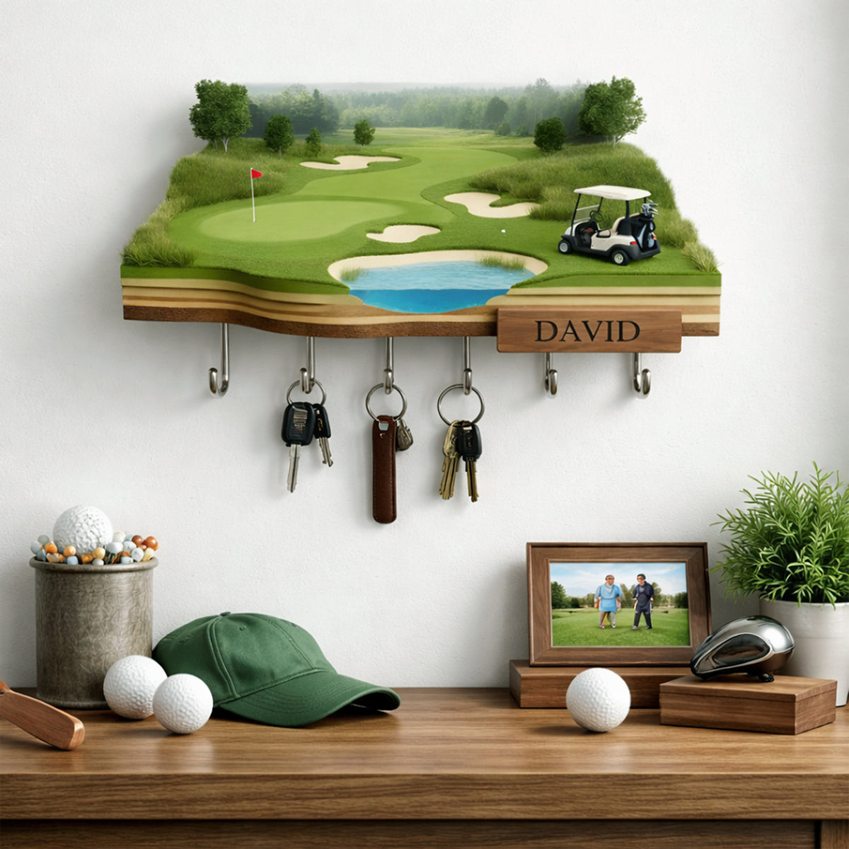 Golf Acrylic Key Hanger - Personalized Gifts For Golfers 01kilu201225-Homacus
