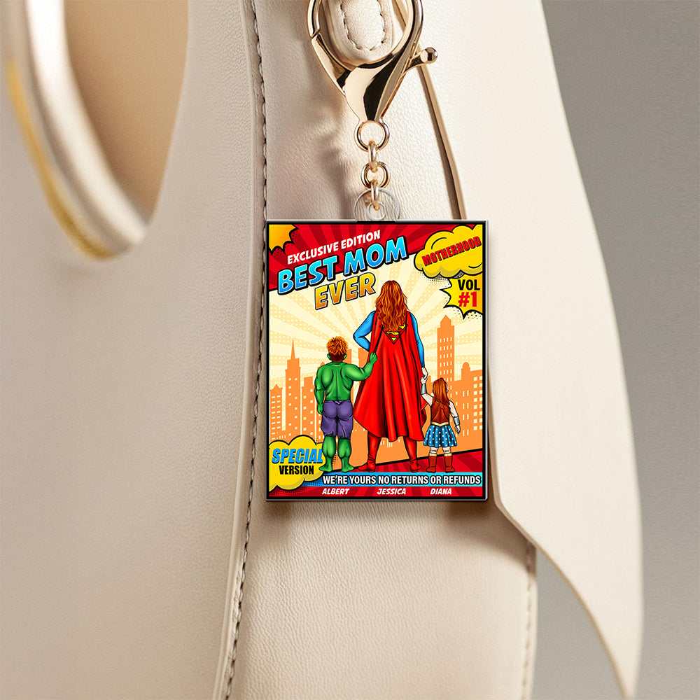 Personalized Gifts For Mom Keychain Motherhood Special Version 01TOQN100325PA-Homacus