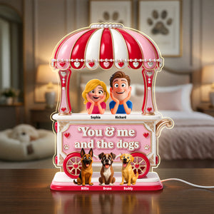 You & Me And The Dogs Light Box Personalized Gifts For Couple 01TOQN230626