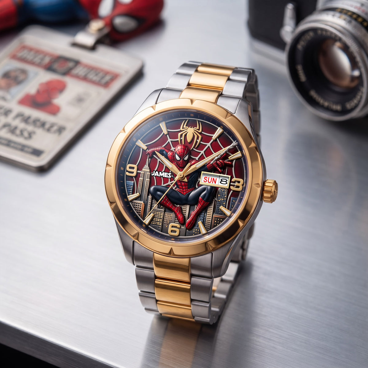 Childhood Hero Men's Watch - Personalized Gifts For Fans Stainless Steel Men's Watch 03NALU030826-Homacus
