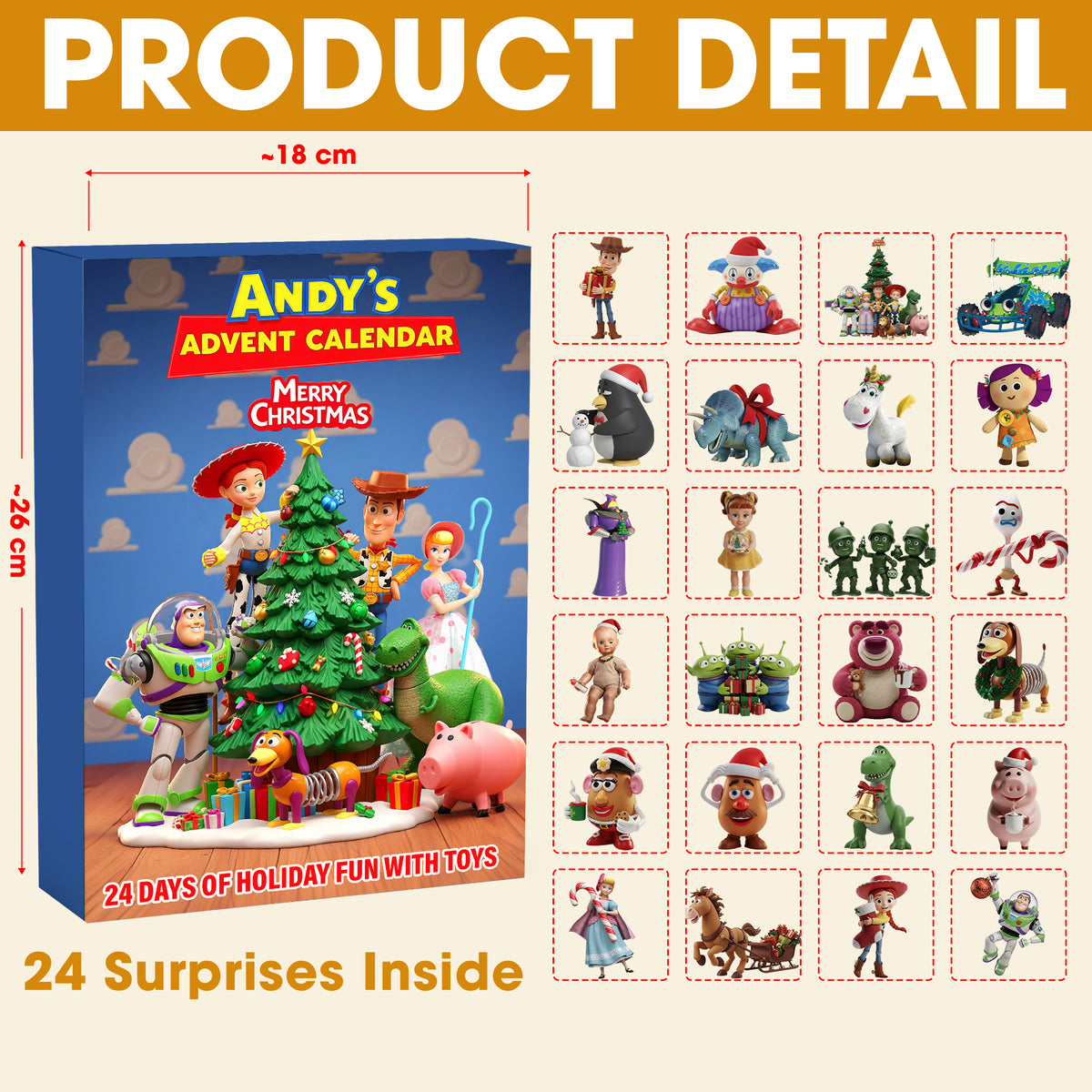 Funny Characters Advent Calendar Blind Box – Personalized Christmas Gift 031PGTN101125-Homacus