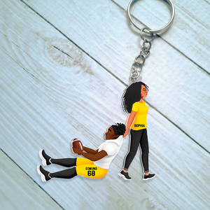 Personalized Gifts For American Football Lover Keychain 05QHHU110125PA-Homacus
