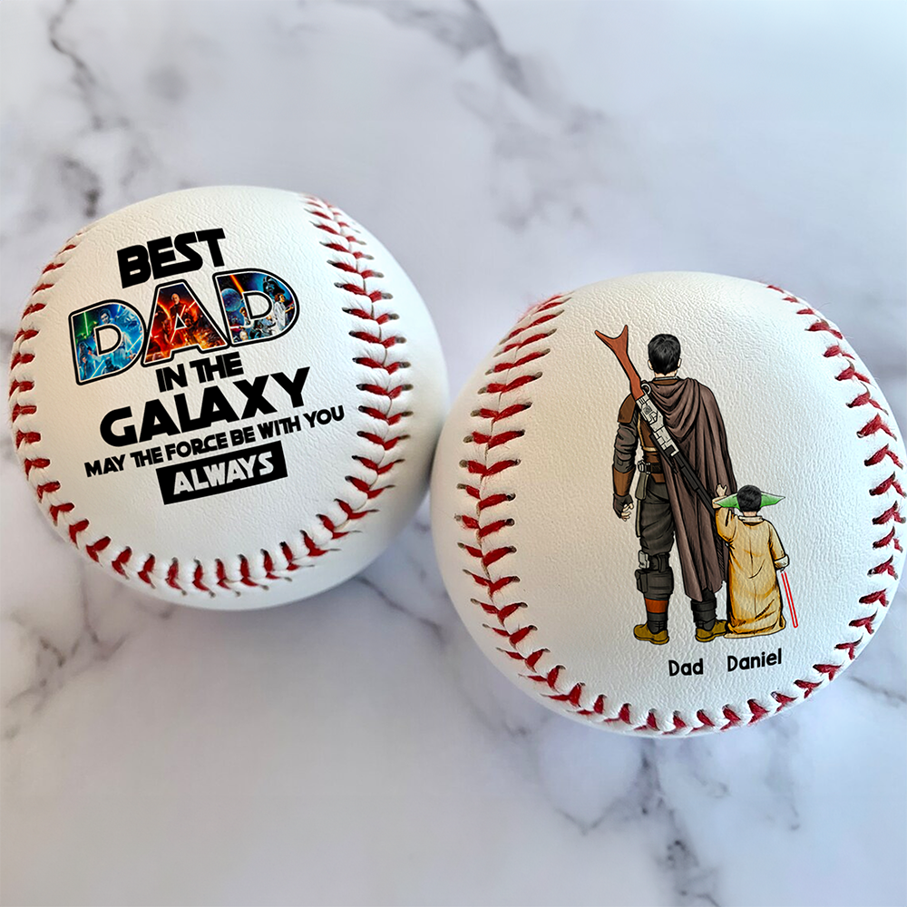 Personalized Gift For Dad Baseball Father's Day - Best Dad In The Galaxy 062ACHU050425HHHG-Homacus