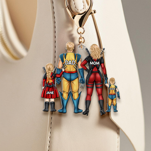 Personalized Gifts For Family Keychain 04qhhu060325pa-Homacus