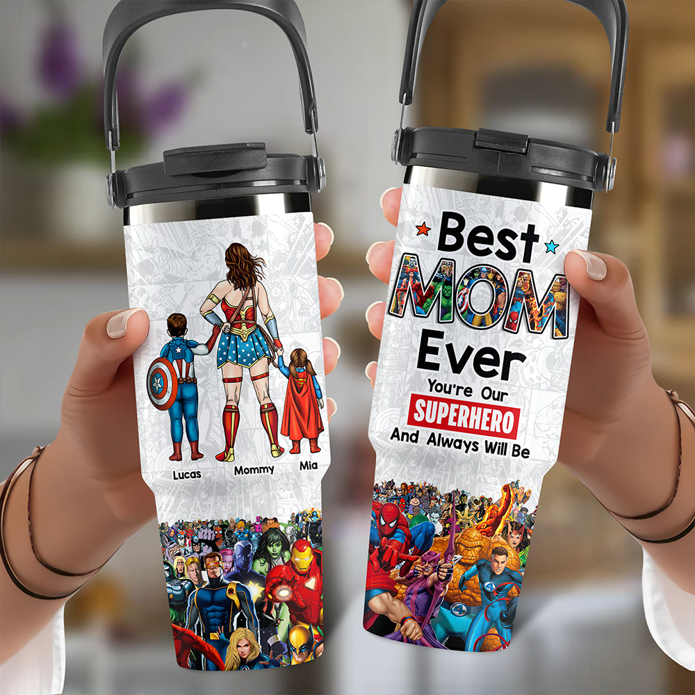 Personalized Gifts For Mom Tumbler Cup Mother's Day Super Mom 011ACHU010425PA-Homacus